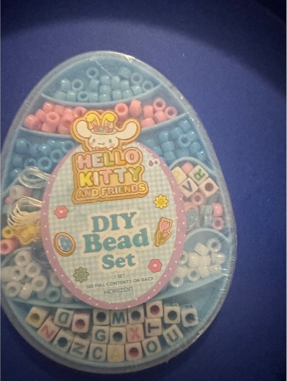 Hello Kitty and Friends DIY Bead Set with Plastic Clasps, Charms